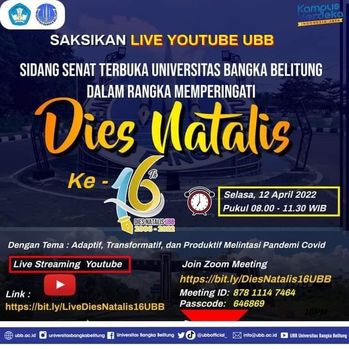Universitas Bangka Belitung Rayakan Dies Natalis ke-16